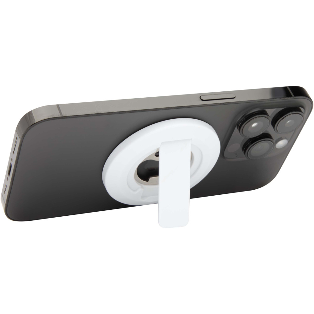 Logo trade corporate gift photo of: Ain recycled plastic magnetic phone stand with bottle opener